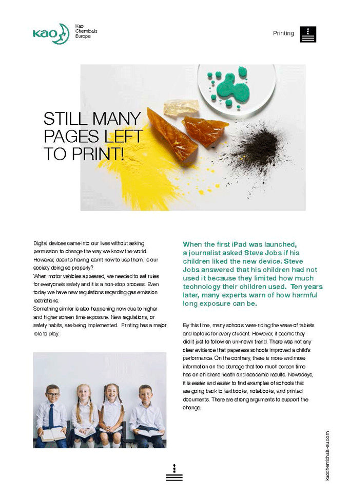 Printing is the perfect complement to new touch technologies