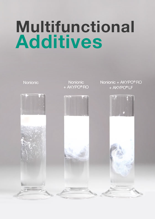 Additive brands AKYPO, AKYPO ROX, KAO FINDET, AMIDET and FOSFODET, provides key surfactant technology for modern Metal Working Fluid