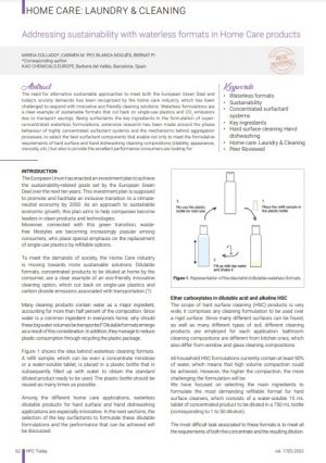 HPC Today | Addressing sustainability with waterless formats in Home Care products